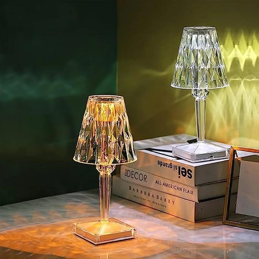Crystal RGB Touch Lamp with Remote Contro